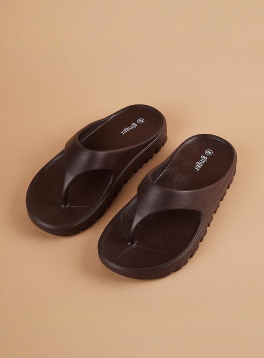 GINGER Solid Flatform Slippers