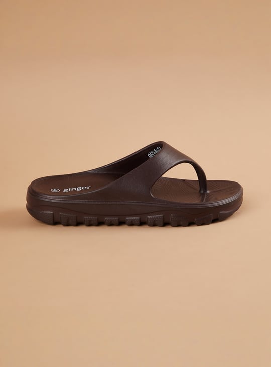 GINGER Solid Flatform Slippers