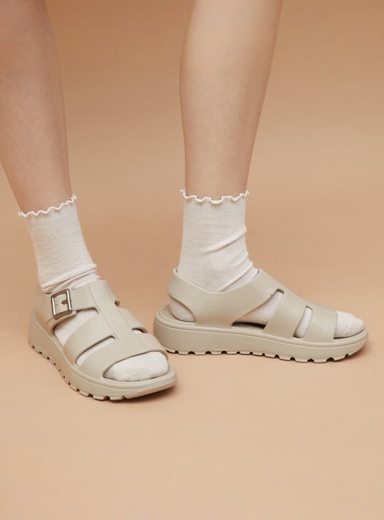 GINGER Solid Platform Sandals
