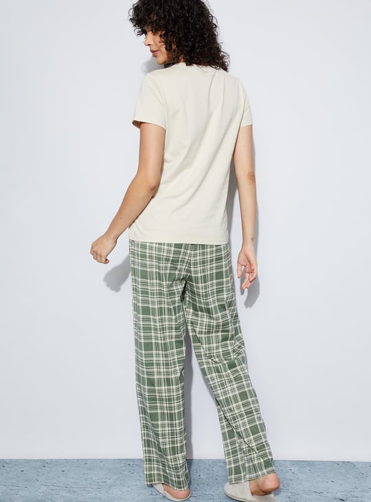 GINGER Checked Night Suit