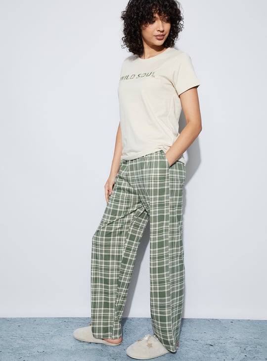 GINGER Checked Night Suit