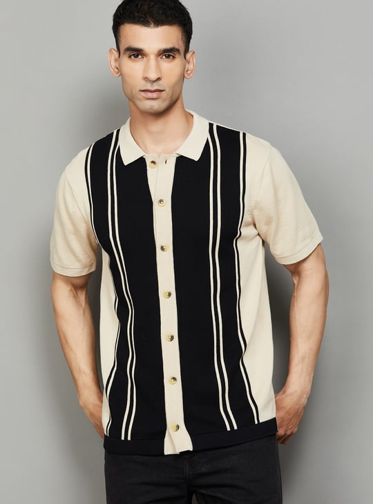 CELIO Colourblock Knitted Shirt
