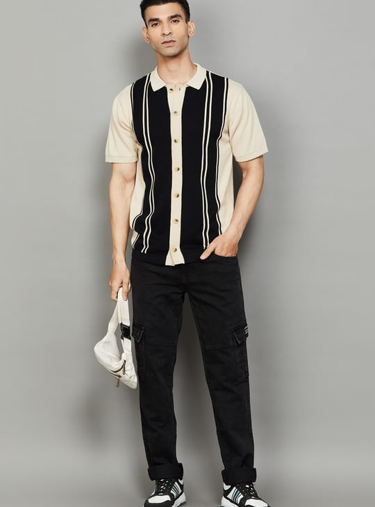 CELIO Colourblock Knitted Shirt