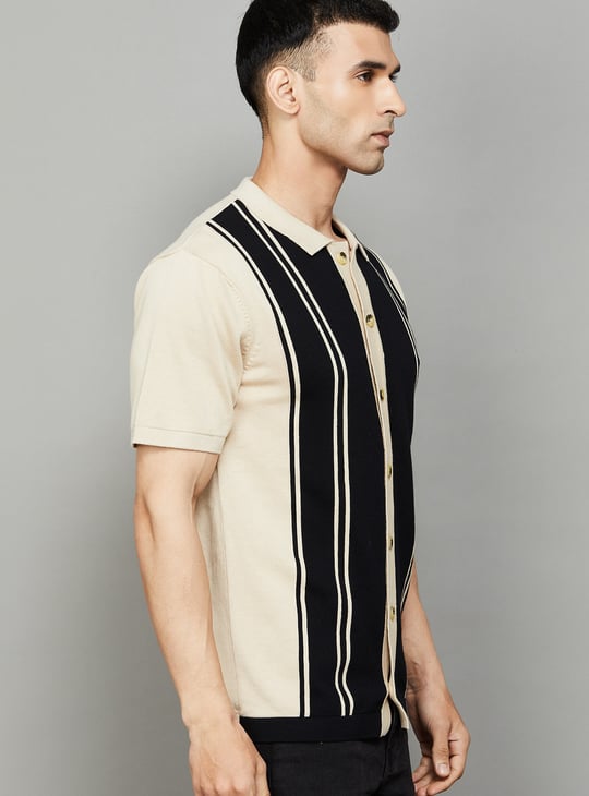 CELIO Colourblock Knitted Shirt