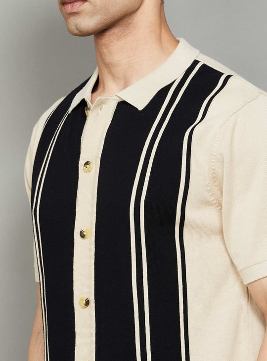 CELIO Colourblock Knitted Shirt