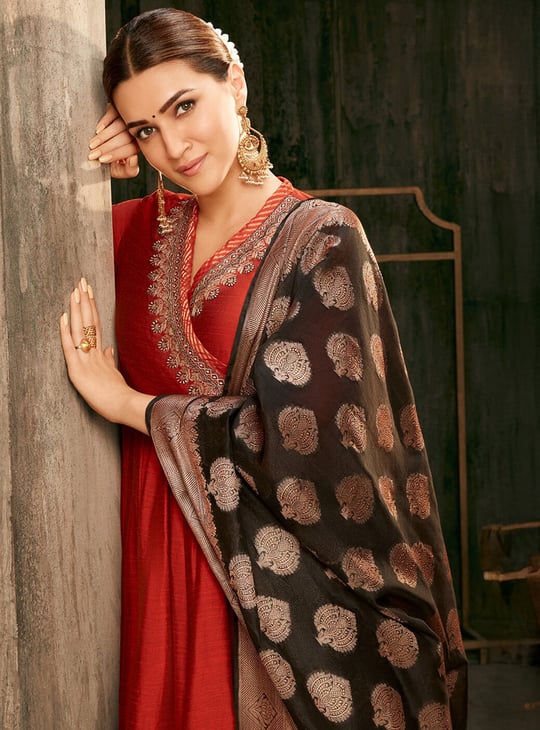 BIBA Embroidered Angrakha Kurta Set