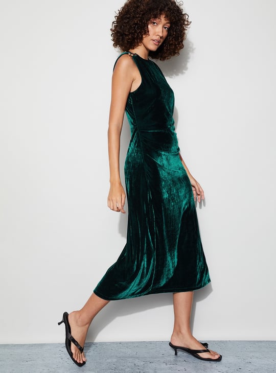 CODE Velvet Midi Dress