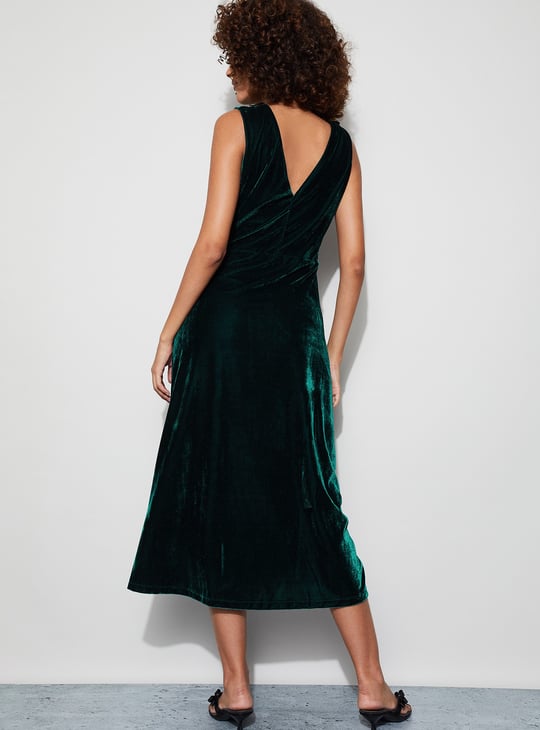 CODE Velvet Midi Dress