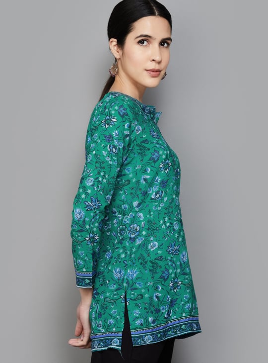 BIBA Floral Printed Straight Short Kurti