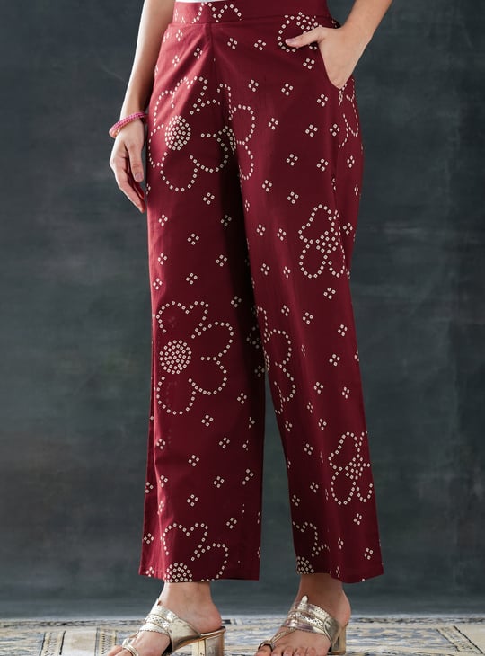 LIBAS Bandhani Print Straight Kurta Set