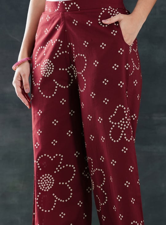 LIBAS Bandhani Print Straight Kurta Set