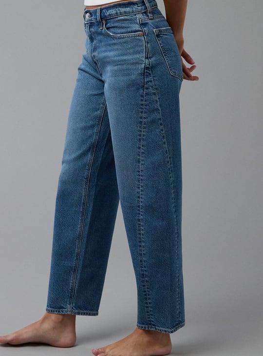 AMERICAN EAGLE Washed Barrel Jeans