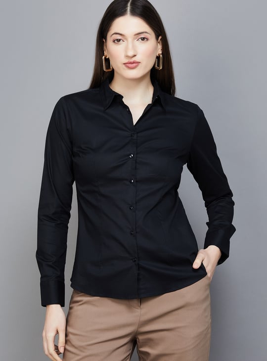 VAN HEUSEN Solid Shirt