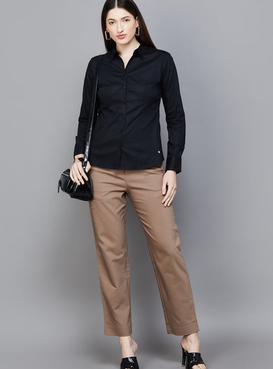 VAN HEUSEN Solid Shirt
