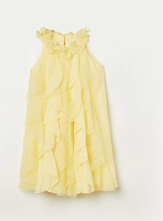 FAME FOREVER Girls Ruffle Detail A-line Dress