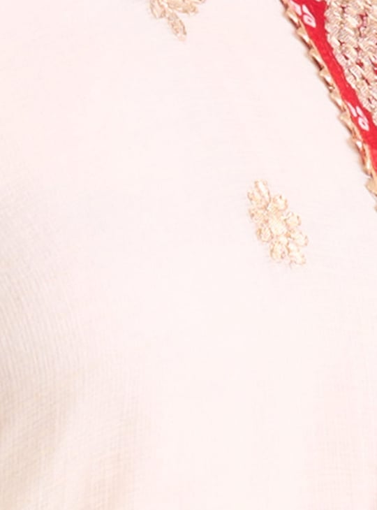 FASHOR Embroidered Straight Kurta Set