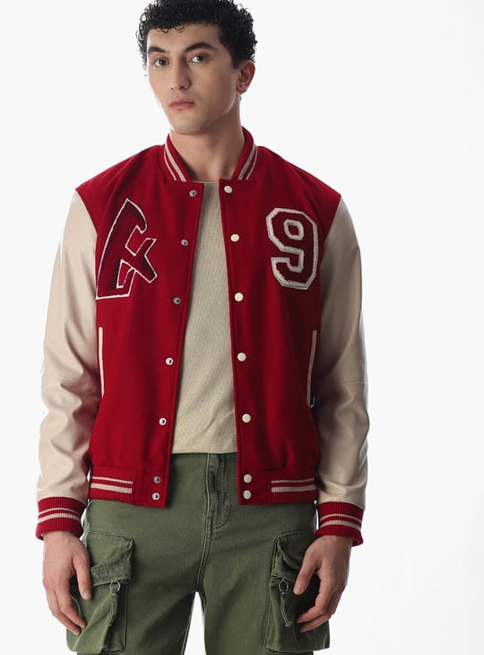 JACK & JONES Colourblocked Varsity Jacket