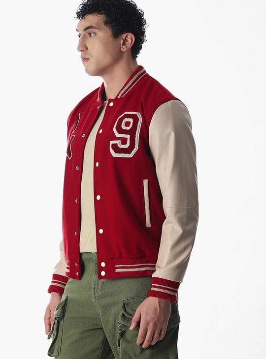 JACK & JONES Colourblocked Varsity Jacket