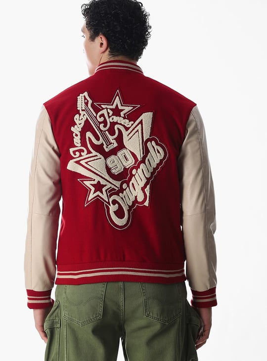 JACK & JONES Colourblocked Varsity Jacket
