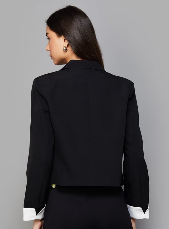 ONLY Solid Double-Breasted Blazer