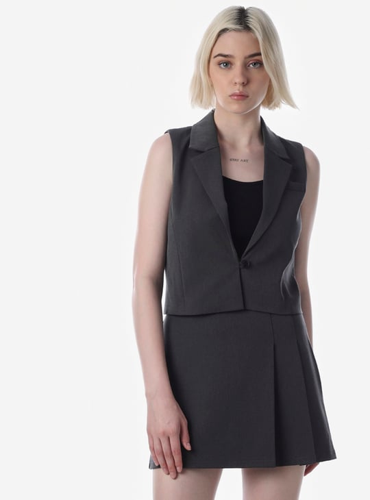 ONLY Solid Notched Collar Waistcoat