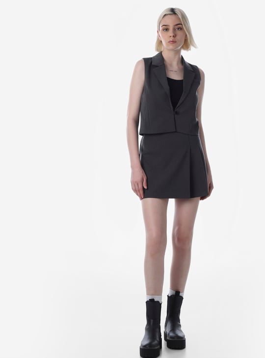 ONLY Solid Notched Collar Waistcoat