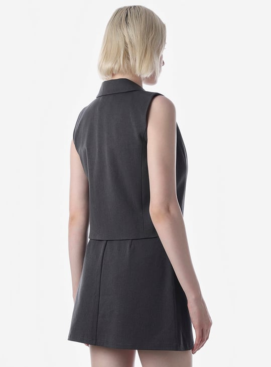 ONLY Solid Notched Collar Waistcoat