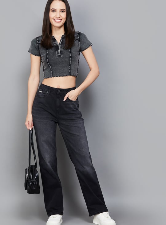ONLY Light Wash Straight Fit Jeans