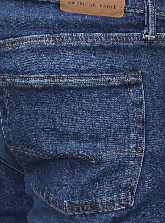 AMERICAN EAGLE Darkwashed AirFlex+ Jeans (Straight)