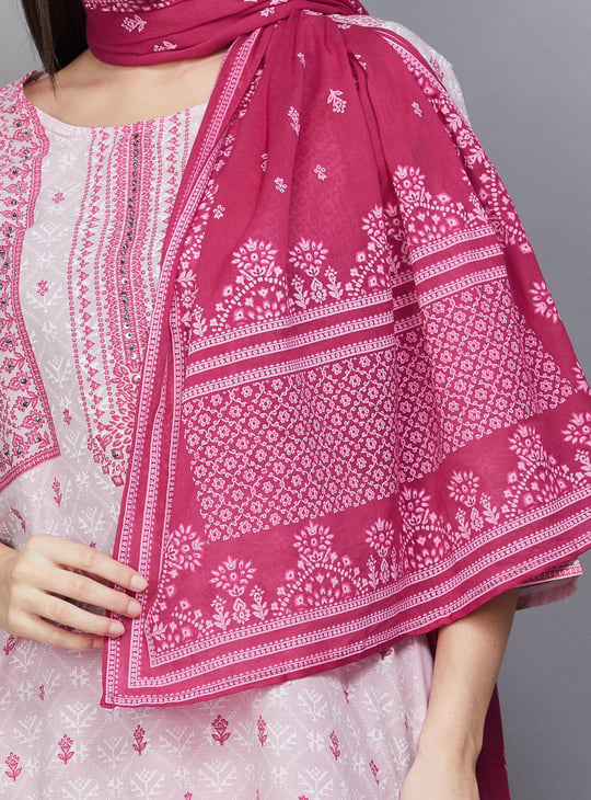 JUNIPER Printed Straight Kurta Set