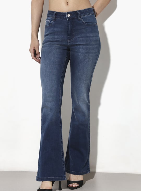 ONLY Stonewashed Bootcut Jeans