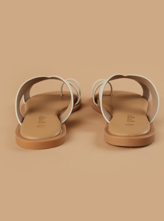 GINGER Solid Ring Toe Flats