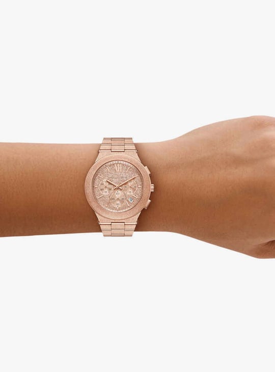 MICHAEL KORS Oversized Billie Frosted Chronograph Watch  display picture 1