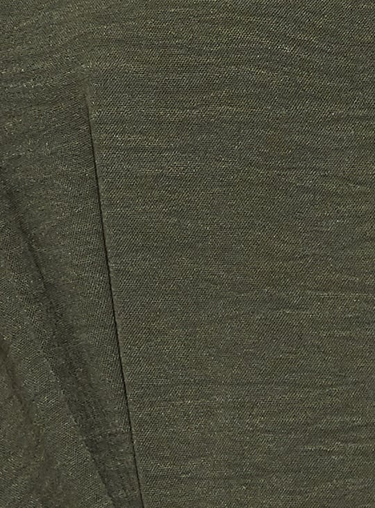 CODE Textured Belted Midi Dress