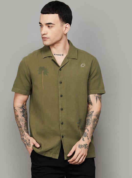 LP JEANS Textured Slim Fit Shirt