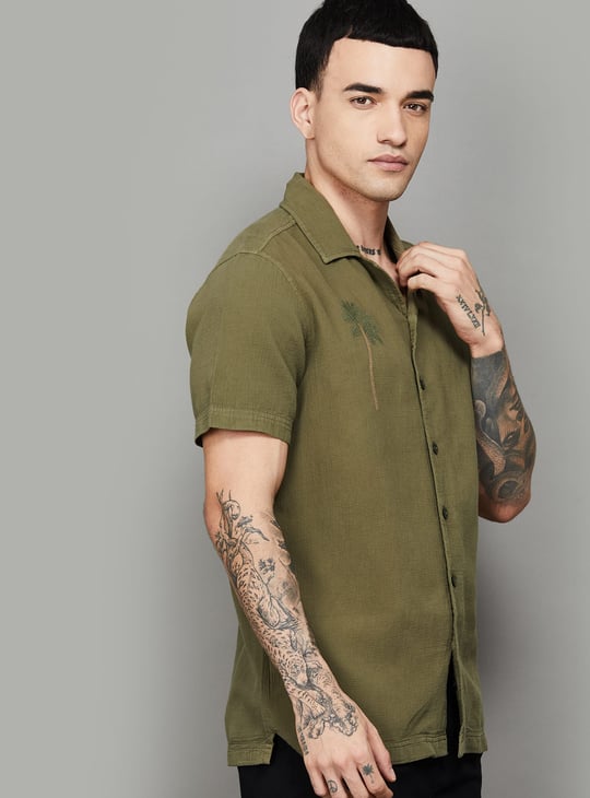 LP JEANS Textured Slim Fit Shirt