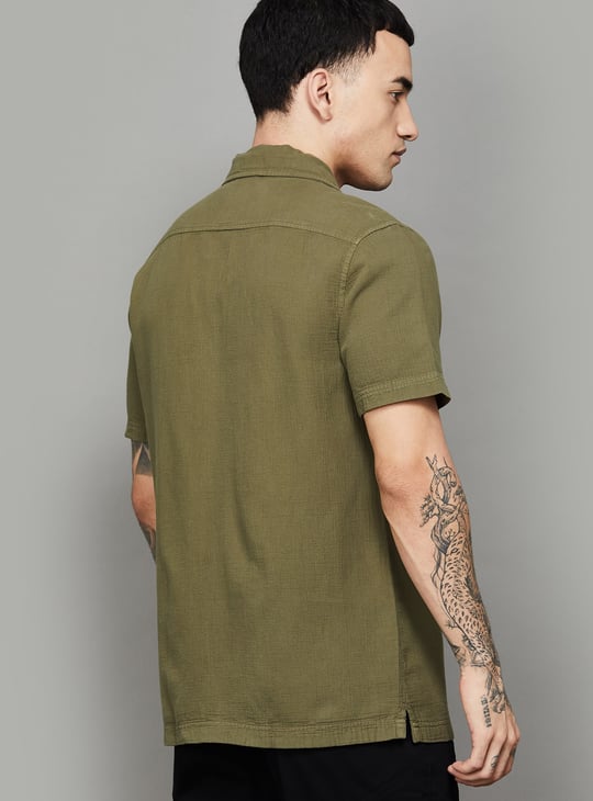 LP JEANS Textured Slim Fit Shirt