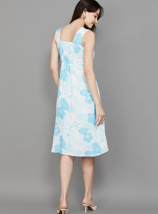 AND Floral Print Midi Dress