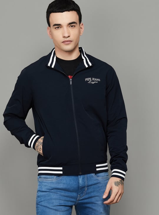 PEPE JEANS Brand Logo Varsity Jacket