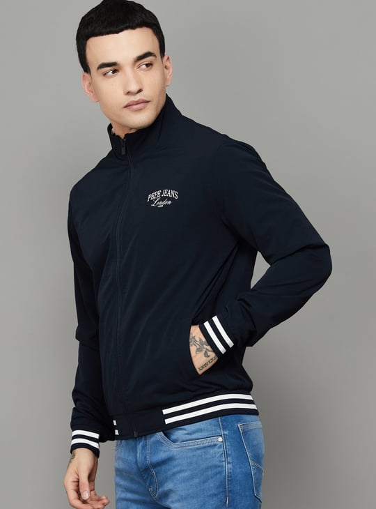 PEPE JEANS Brand Logo Varsity Jacket