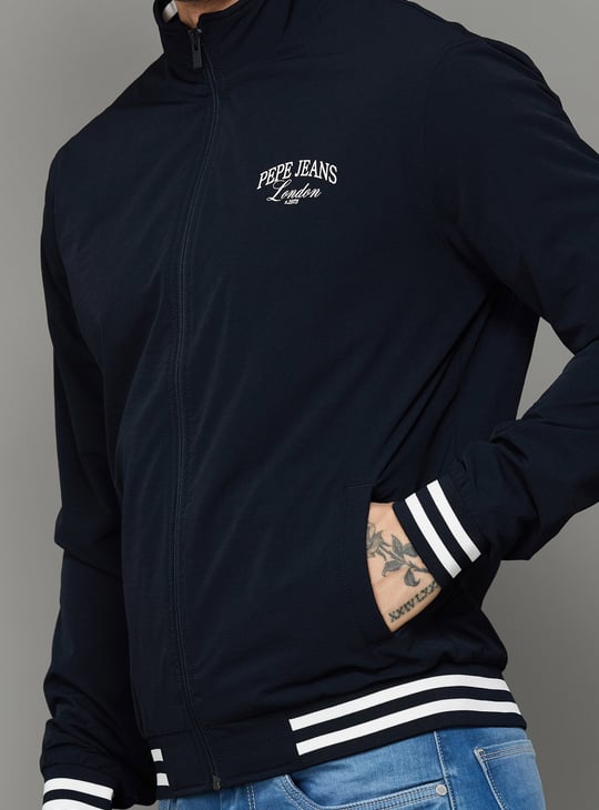 PEPE JEANS Brand Logo Varsity Jacket