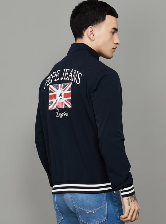 PEPE JEANS Brand Logo Varsity Jacket