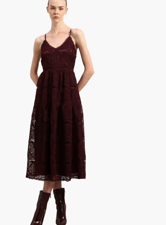 VERO MODA Lace Layered A-line Party Dress VERO MODA Lace Layered A-line Party Dress