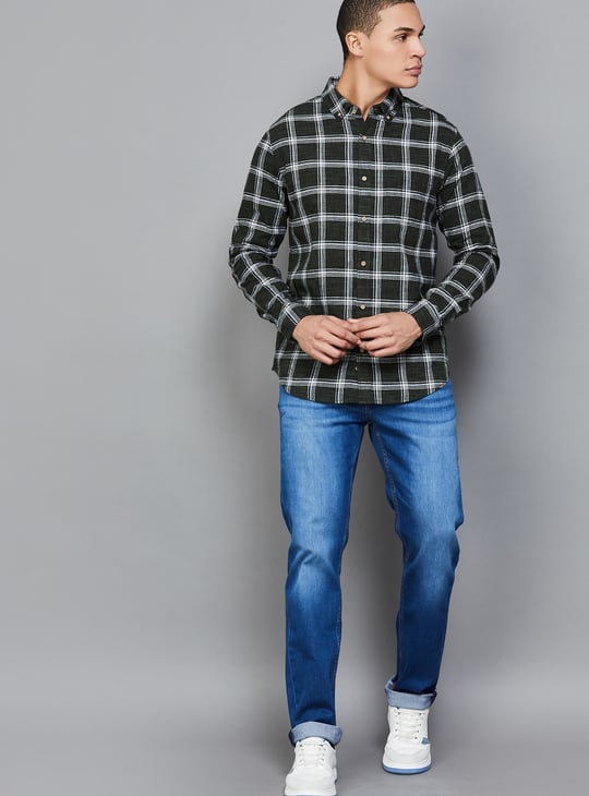 UNITED COLORS OF BENETTON Checked Regular Fit Shirt