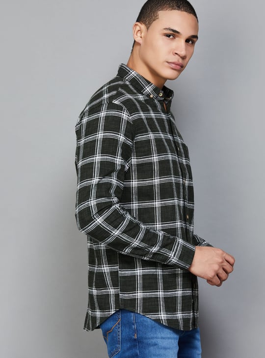 UNITED COLORS OF BENETTON Checked Regular Fit Shirt