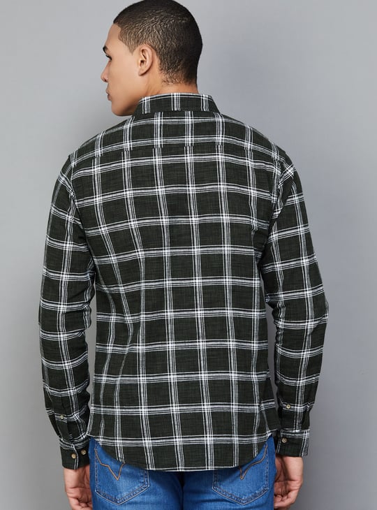 UNITED COLORS OF BENETTON Checked Regular Fit Shirt