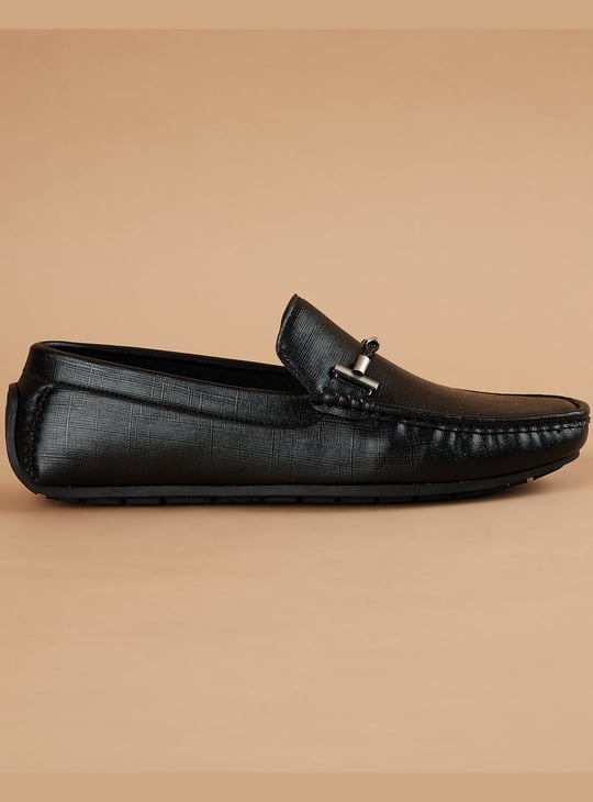 CODE Metal Accent Loafers