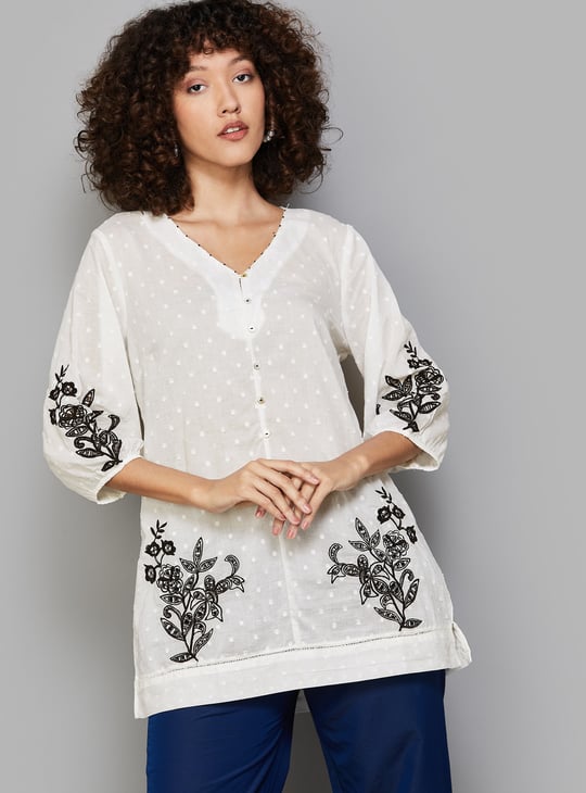 W Embroidered Tunic