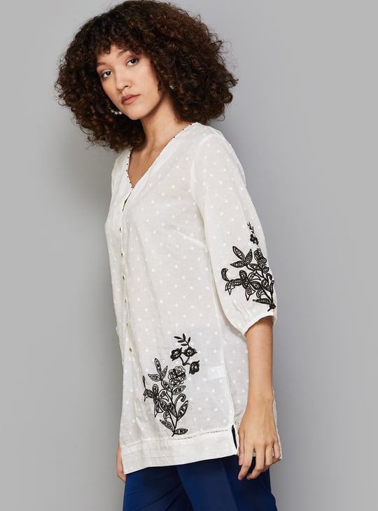 W Embroidered Tunic