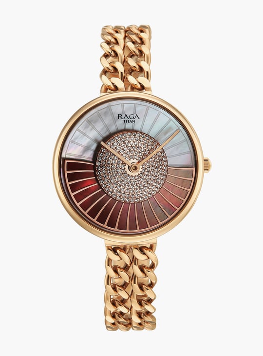 TITAN Raga Glimmers Embellished Analog Watch with Bracelet - 95342WM01F